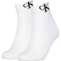 Calvin Klein 2 Pack Soft Cotton Stretch Ankle Socks