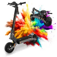 OOTD G4 - Vikbar Elektrisk Skoter - 2000W Motor - 20Ah 60V Batteri - Räckvidd 75km - 11'' Däck - Max 70KM/H - Svart