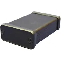 Hammond Electronics 1455Q2201BK Profil Kabinett 223 x 120.5 x 51.5 Aluminium Svart 1 st