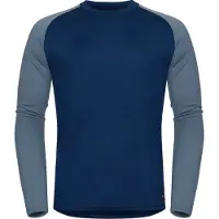Hellner Men's Wool Warm Base Layer Long Sleeve Dress Blue/Flint Stone