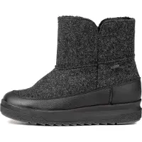 Pomar Women's Niva GORE-TEX Ankle Boot Granit Felt/vivian Black/fur