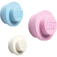 LEGO Wall Hanger Set - White, Light Blue, Pink