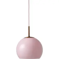 Frandsen Glas pendellampa Ball, dimbar, Violett / rosa / rosè, Vardagsrum / matsal, Glas, Design, Pendellampa