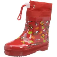 Playshoes Gummistövel brun / guldgul / ljusgrön / orange / röd