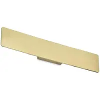 Ideal Lux LED vägglampa Zig Zap, Mässing / guld, Vardagsrum / matsal, Aluminium / grå / zink, Modern, LED-vägglampa, vägglampa inomhus