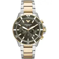 Giorgio Armani Klocka - - AR11361 - Kvarts - Chronograph - Multicolor rostfritt stål