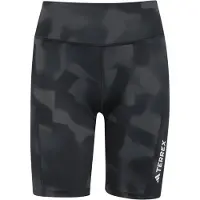 Adidas - Vandringskläder dam - Multi 8" AOP Tight Short W Black för Unisex - Storlek L - Svart