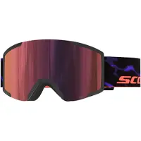 SCOTT - Skidglasögon - Shield Black/Purple AMP Red Chrome S3 för Unisex - Svart