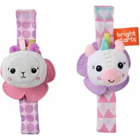 Bright Starts Bitskallra - 2-pack - Enhörning &amp; Lama - - One Size - Bitring