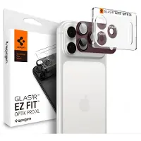 Spigen Optik Pro XL GLAS.TR EZ FIT härdat glas till iPhone 18 Pro – Dark Cherry