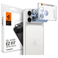 Spigen Optik Pro XL GLAS.TR EZ FIT skärmskydd i härdat glas för iPhone 18 Pro – ljusblått