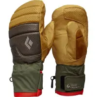 Black Diamond - Skidhandskar - Progression Mitts Beeswax/Walnut för Unisex - Storlek L - Gul
