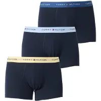 Tommy Hilfiger Underwear Boxershorts 'Essential' kräm / marinblå / marinblå / ljusblå