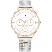 Tommy Hilfiger TH Monogram Two Tone Mesh Strap Watch