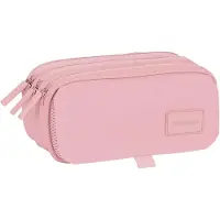 Safta Basic Big Triple Basic Pencil Case Rosa Man