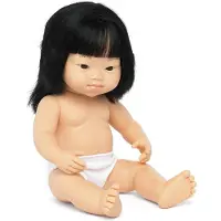 Miniland Asiatisk Babydocka Med Downs Syndrom 38 Cm