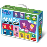 Trefl Peppa Pig Memos Classic & Plus, Tillägg till brädspel, Minne, 3 År