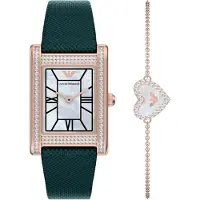 Giorgio Armani Analog klocka roséguld / grön / svart / vit