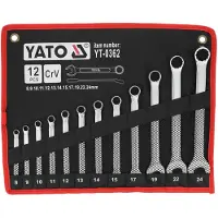 YATO Hylsnyckelsats YT-0362; 8-24 mm; 12 st.