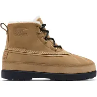 Sorel - Après-ski - Ambler Fireside Chukka WP Caribou Buff Black för UnisexLäder - Storlek 44,5 - Brun