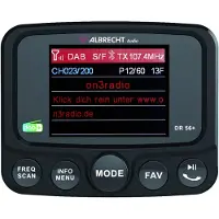 Albrecht DR56+ DAB+ mottagare Sugpropphållare, Musikstreaming via Bluetooth