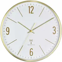 TFA-Dostmann 60.3534.53 DCF Väggklocka 30 cm x 4.5 cm x 30 cm Guld