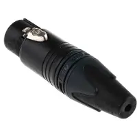 Neutrik NC4FXX-B XLR-kontakter Hona rak Antal poler: 4 Svart 1 st