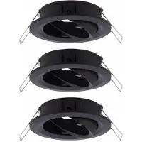 Paulmann 92487 EBL Choose Monteringsring Set 3 st 10 W Svart (matt)