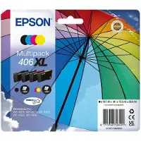 Epson 406XL (T17H6) BK/C/M/Y bläckpatron 4-pack (original)