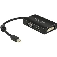 DeLOCK 62631 Mini Displayport Till Hdmi Dvi Vga Adapter
