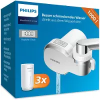 Philips AWP3705P3 kranvattenfilter med display och räknare. 3 filterpatroner ingår.