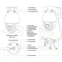 Instar IN-9820 4K schwarz 18003 LAN IP Övervakningskamera