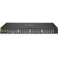 HP HPE Aruba 6000 48G Class4 PoE 4SFP 370W Switch - Switch - Administrerad - 48 x 10/100/1000 (PoE+) + 4 x Gigabit SFP - sida till sida luftflöde - rackmonterbar - PoE (370 W)