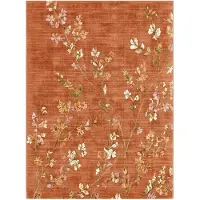 FRAAI Tvättbar matta | Misty Floral terrakotta hos Volero | 160x230cm | Terra | Rektangel | Inomhusmattor