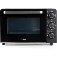 Domo Mini four électrique DOMO DO807GO - 20 L - noir - chaleur haut et bas - minuterie 120 min - 1300W