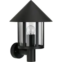 Albert Vägglampa utomhus TORCIA, Svart, Aluminium / grå / zink, Antik, Utomhusvägglampa