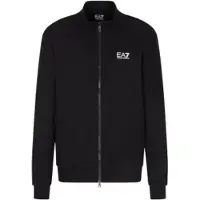 EA7 för män. 8NPM36_PJVTZ Sweatshirt med svart logotyp (XXS), Casual, Deportivo, Bomull, Multisport