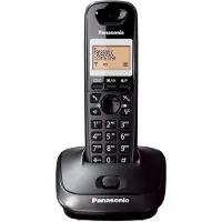 Panasonic KX-TG2511FX, DECT-telefon, Högtalartelefon, 50 poster, Namn och uppringnings-ID, Svart