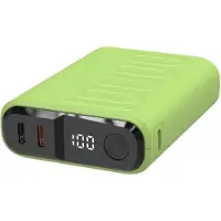 RealPower PB-10000 C Powerbank 10000 mAh Power Delivery USB-C kontakt (Power Delivery) Ljusgrön Statusindikering