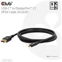 Club 3D Cac-1563 Displayport Till Usb-c-kabel
