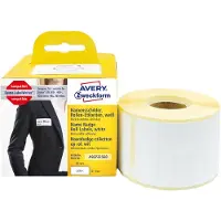 Avery Etikettrulle 41 x 89 mm Folie Vit 200 st Repositionerbart AS0722560 Namn-etiketter