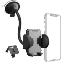 Hama 2in1 Mobile Phone Holder Kit for Airwent/Windscreen, 360-degr