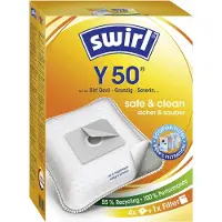 Swirl Y50, Dammpåse, Vit, Dirt Devil, Progress, Samsung, 78 mm, 238 mm, 168 mm