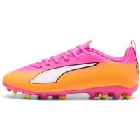 Puma Ultra 6 Play MG Showtime - Rosa/White/Orange/Blå/Svart - Multi Ground (MG), storlek 38