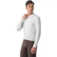 Castelli Espresso Thermal 2 Long-Sleeve Jersey Ivory White, Size L