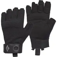 Black Diamond - Klättertillbehör - Crag Half-Finger Gloves Black för Unisex - Storlek S - Svart