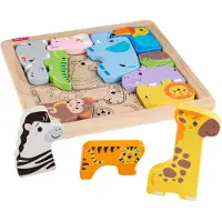 Fisher Price Träpussel Med Djur