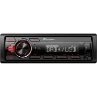 Pioneer MVH-130DABAN, Svart, Röd, 1 DIN, 200 W, 4.0 kanaler, 50 W, 4 O