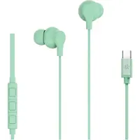 Ginza.se Celly: Hörlurar In-Ear Kabel USB-C UP1600 Ljusgrön