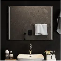 vidaXL Badrumsspegel LED 80x60 cm